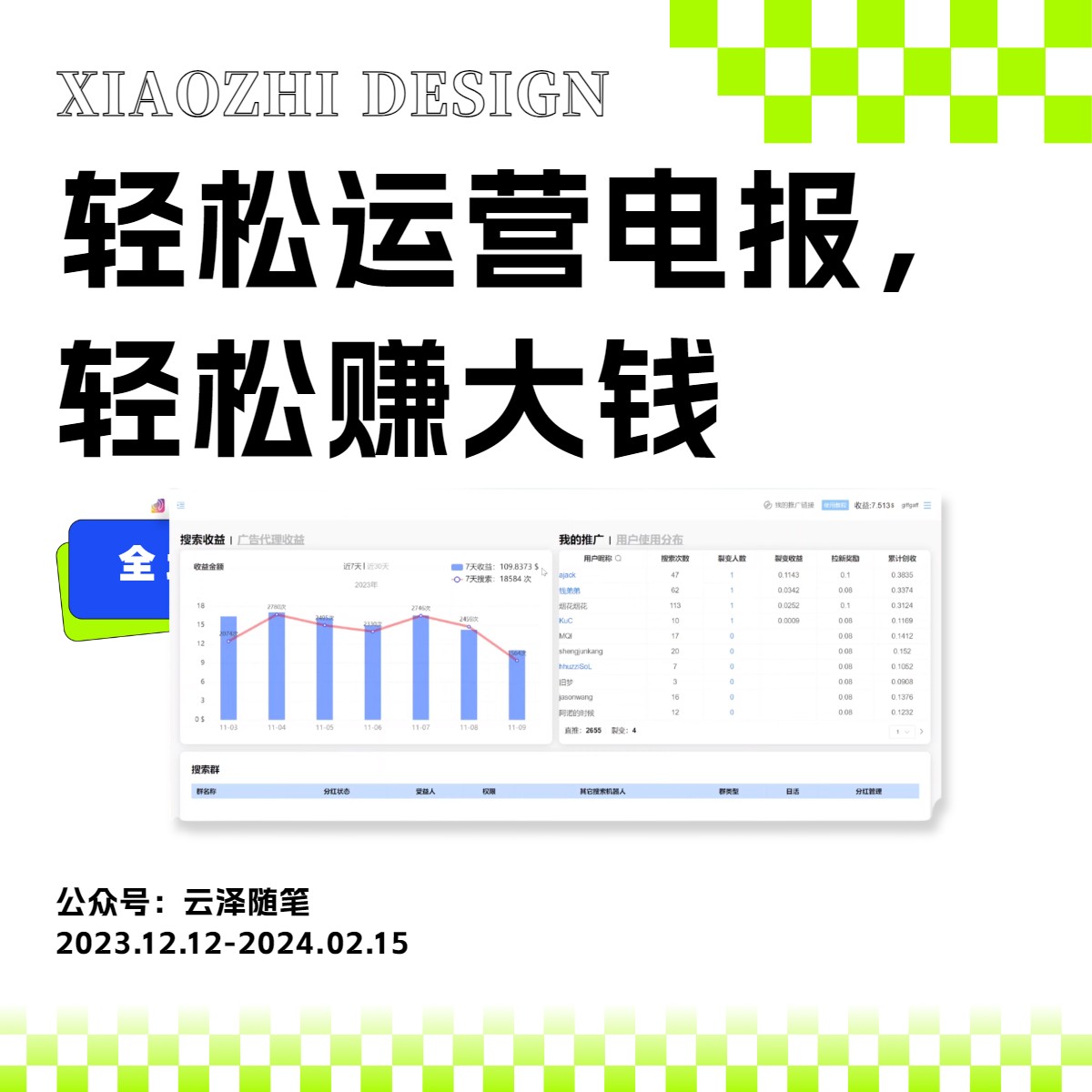 （8221期）独家技巧！电报运营新风口，免费发送器+会员技巧，赚钱就是这么简单！_80楼网创