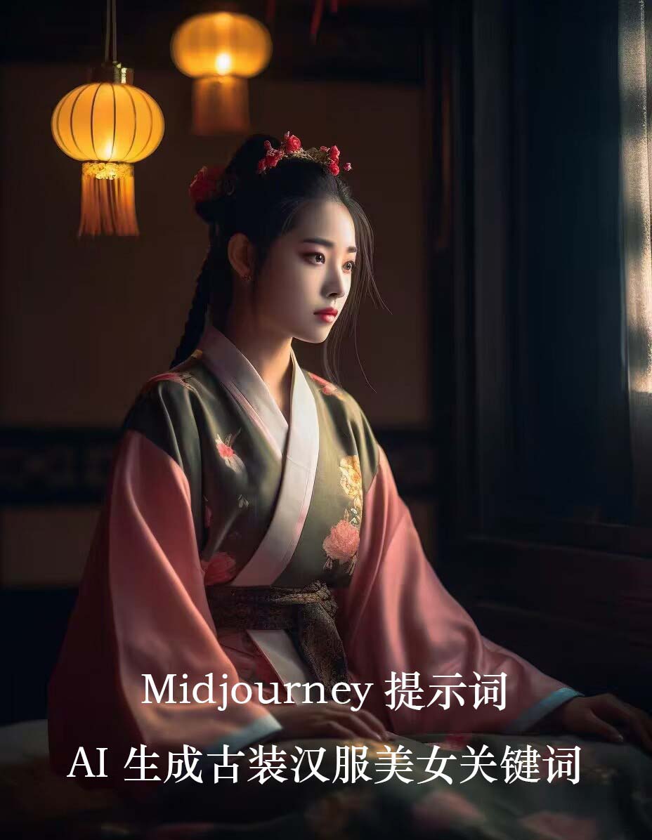 （8814期）Midjourney关键词-AI生成中国风古装汉服美女人像提示关键词_80楼网创