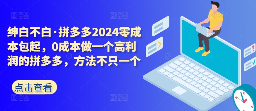 拼多多2024零成本包起，0成本做一个高利润的拼多多，方法不只一个_94轻创网