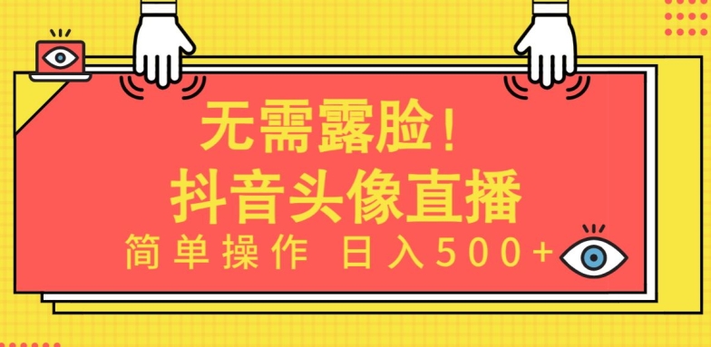 无需露脸，Ai头像直播项目，简单操作日入500+_双新云轻创