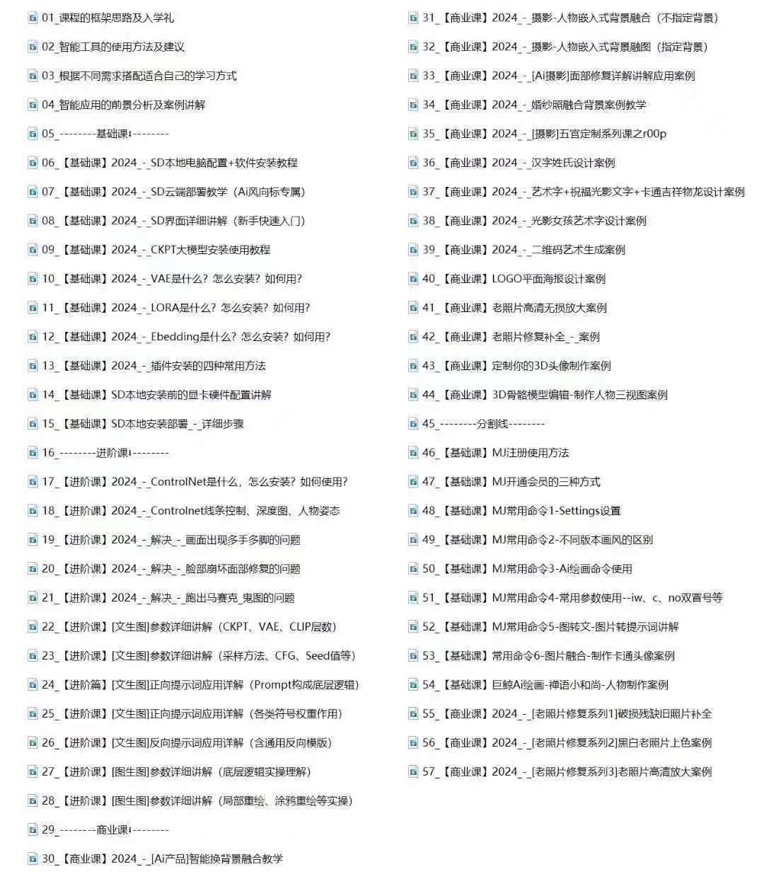 （12114期）Ai-商业 绘画-应用从入门到精通教程：Ai绘画/设计/摄影/电商/建筑