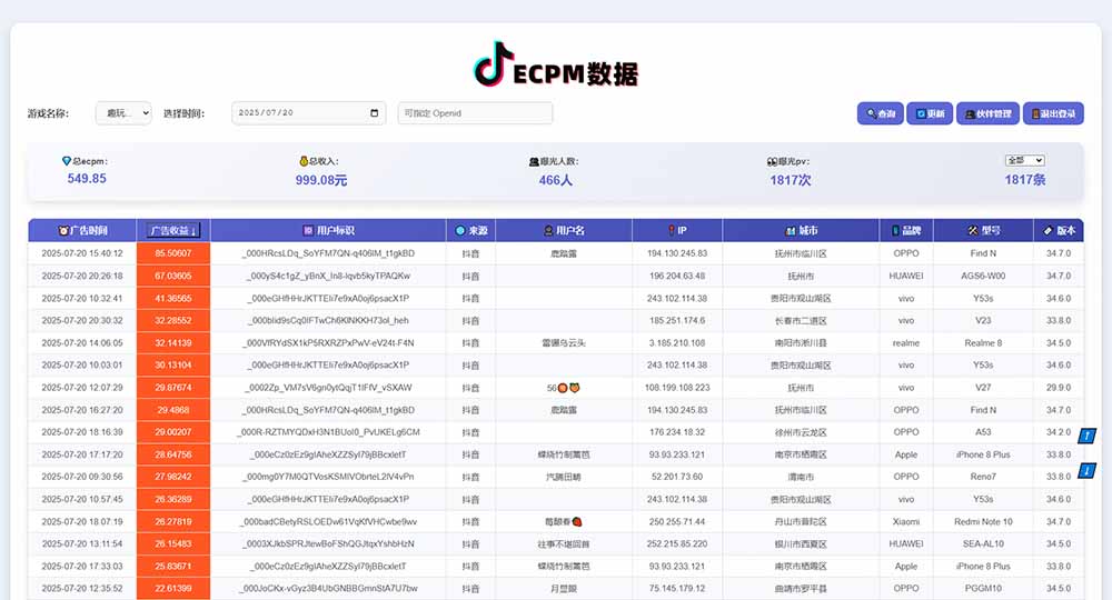 （15463期）抖音小游戏，日赚2000＋2025最火赛道
