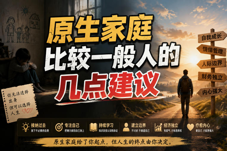 付费文章：给原生家庭比较一般人的几点建议